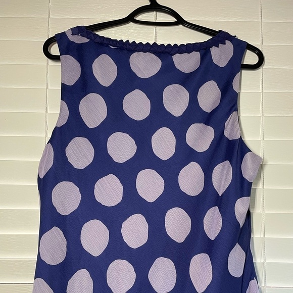 JACQUES Vert Sleeveless Polka Dot Dress size 14 - Picture 6 of 6